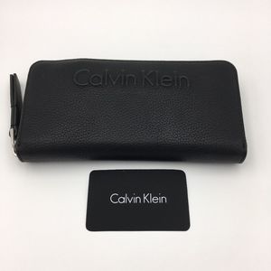 Calvin Klein Black Edge Large Ziparound Wallet